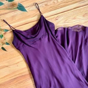 Vintage 90s purple maxi gown